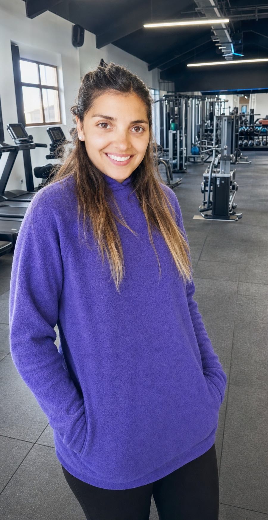 María Jesús Calvo, kinesióloga deportiva, en el gimnasio DMOOV